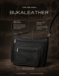 Buka Leather Modena deri çanta - Siyah