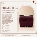 Buka Leather Parma deri çanta - Bordo Kroko