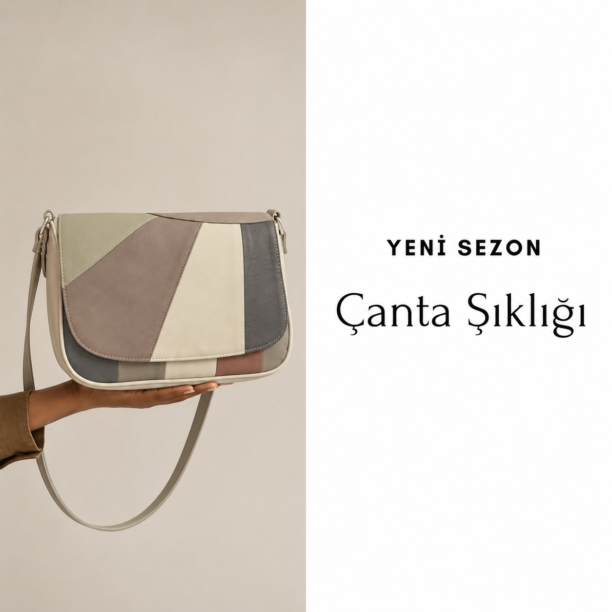 Buka Leather Venezia deri çanta - Pastel Multi