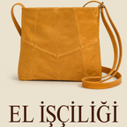 Buka Leather Trento deri çanta - Hardal